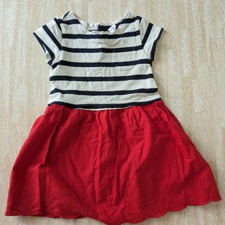 ベビーギャップ(babyGAP)のbabyGAP　半袖　ワンピース　100　マリン🐚🪸(ワンピース)