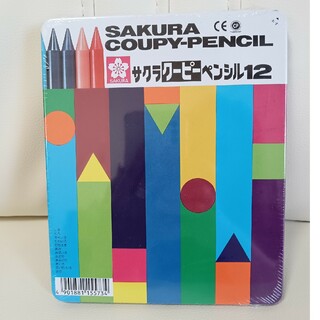 サクラクレパス - サクラ クーピーペンシル 12色 缶入り FY12(12色入)