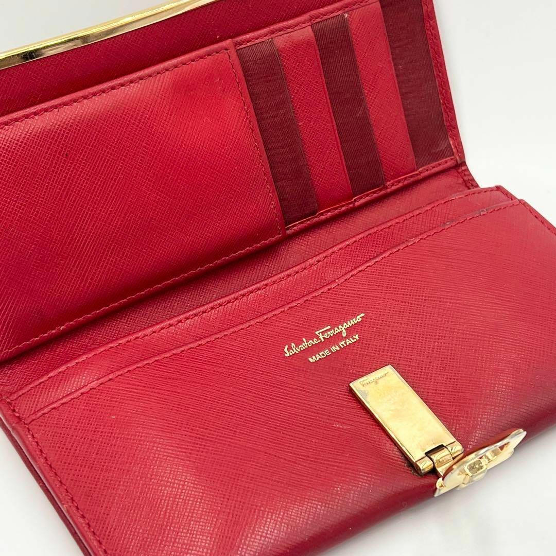 Ferragamo(フェラガモ)のSalvatore Ferragamo フェラガモ ガンチーニ 長財布 箱付き レディースのファッション小物(財布)の商品写真