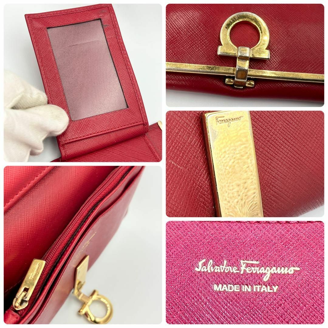 Ferragamo(フェラガモ)のSalvatore Ferragamo フェラガモ ガンチーニ 長財布 箱付き レディースのファッション小物(財布)の商品写真