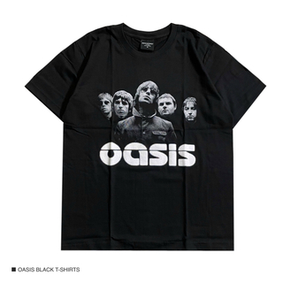 OASIS オアシス 半袖 Tシャツ ロック バンドT ブラック Lサイズ(Tシャツ/カットソー(半袖/袖なし))
