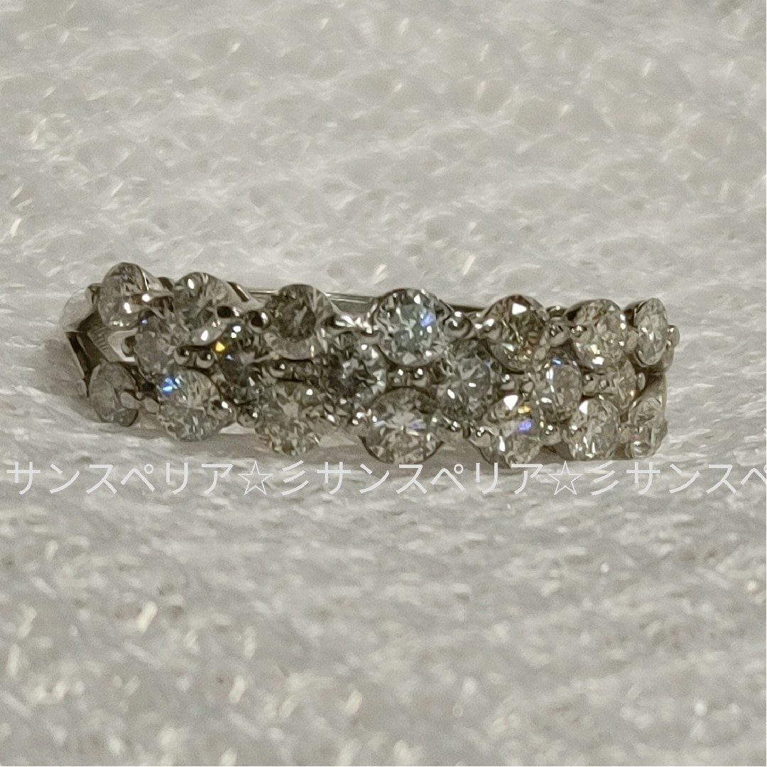Pt900　パヴェダイヤモンド1.00ctリング レディースのアクセサリー(リング(指輪))の商品写真