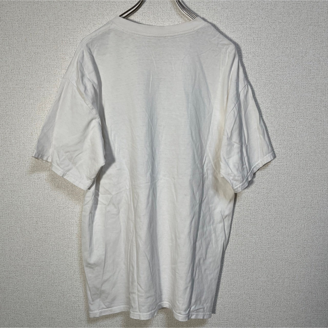 【アニマル】半袖Tシャツ　ホッケー　トナカイ　デカロゴ　カナダ　カエデ白32 メンズのトップス(Tシャツ/カットソー(半袖/袖なし))の商品写真