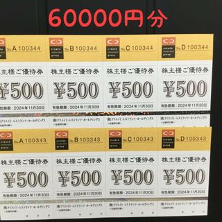 クリエイトレストランツ 株主優待 60000円分