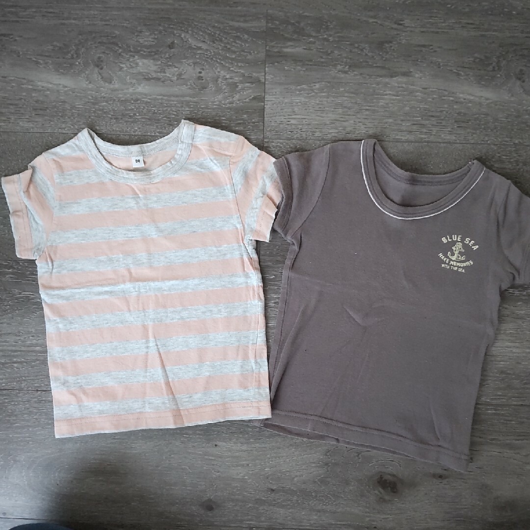 MUJI (無印良品)(ムジルシリョウヒン)のTシャツ　2枚セット キッズ/ベビー/マタニティのベビー服(~85cm)(Ｔシャツ)の商品写真