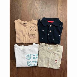 ブリーズ(BREEZE)の子供服 キッズ ベビー 半袖 Tシャツ ポロシャツ 80サイズ 4枚セット(Ｔシャツ)