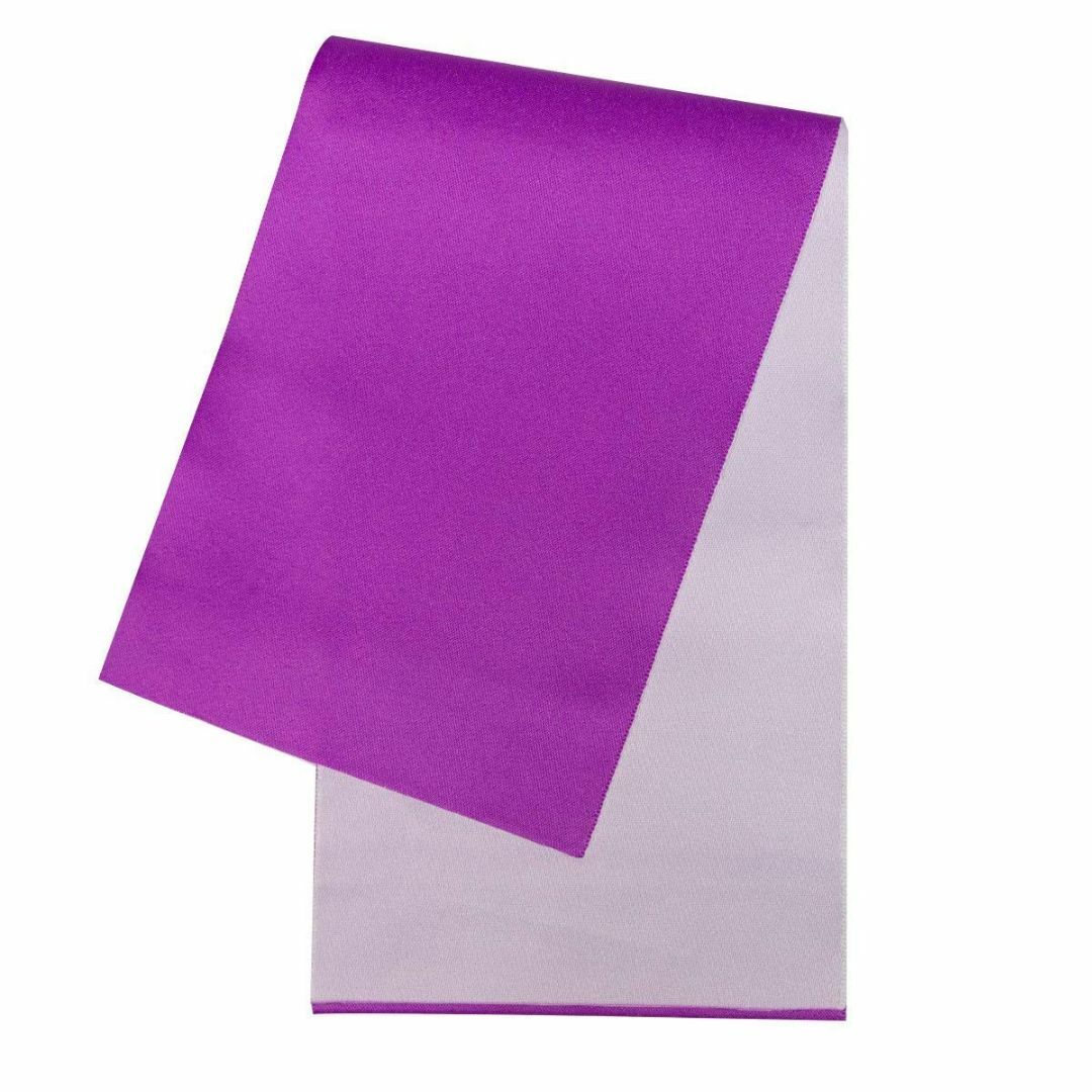 【色:紫×白】[KYOETSU] [キョウエツ] 帯 半幅帯 浴衣 リバーシブル レディースのファッション小物(その他)の商品写真