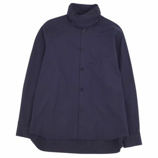 ジルサンダー(Jil Sander)の美品 ジルサンダー JIL SANDER シャツ ロングスリーブ 長袖 無地 ハイネック コットン トップス メンズ 40/15 3/4(シャツ)