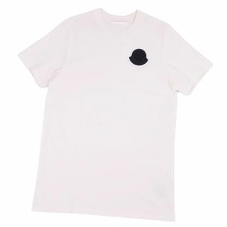 モンクレール(MONCLER)の美品 モンクレール MONCLER Tシャツ カットソー 2023年 半袖 ショートスリーブ ロゴワッペン トップス メンズ M(Tシャツ/カットソー(半袖/袖なし))