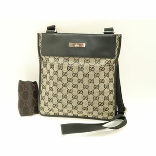 グッチ(Gucci)のグッチ　GGキャンバス　マチなし　クロスショルダーバッグ　18684110(ショルダーバッグ)