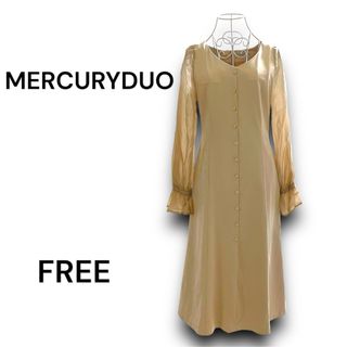 MERCURYDUO - 【セール】MERCURYDUO マーキュリーデュオ シアースリーブロングワンピ