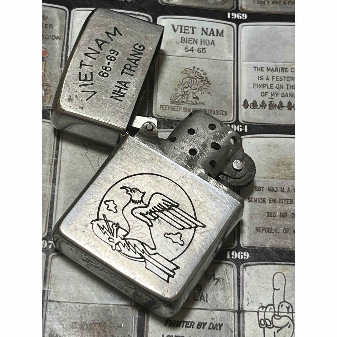 ZIPPO(ジッポー)の【ベトナムZIPPO】本物 1968年製ベトナムジッポー「空挺徽章」nha メンズのファッション小物(タバコグッズ)の商品写真