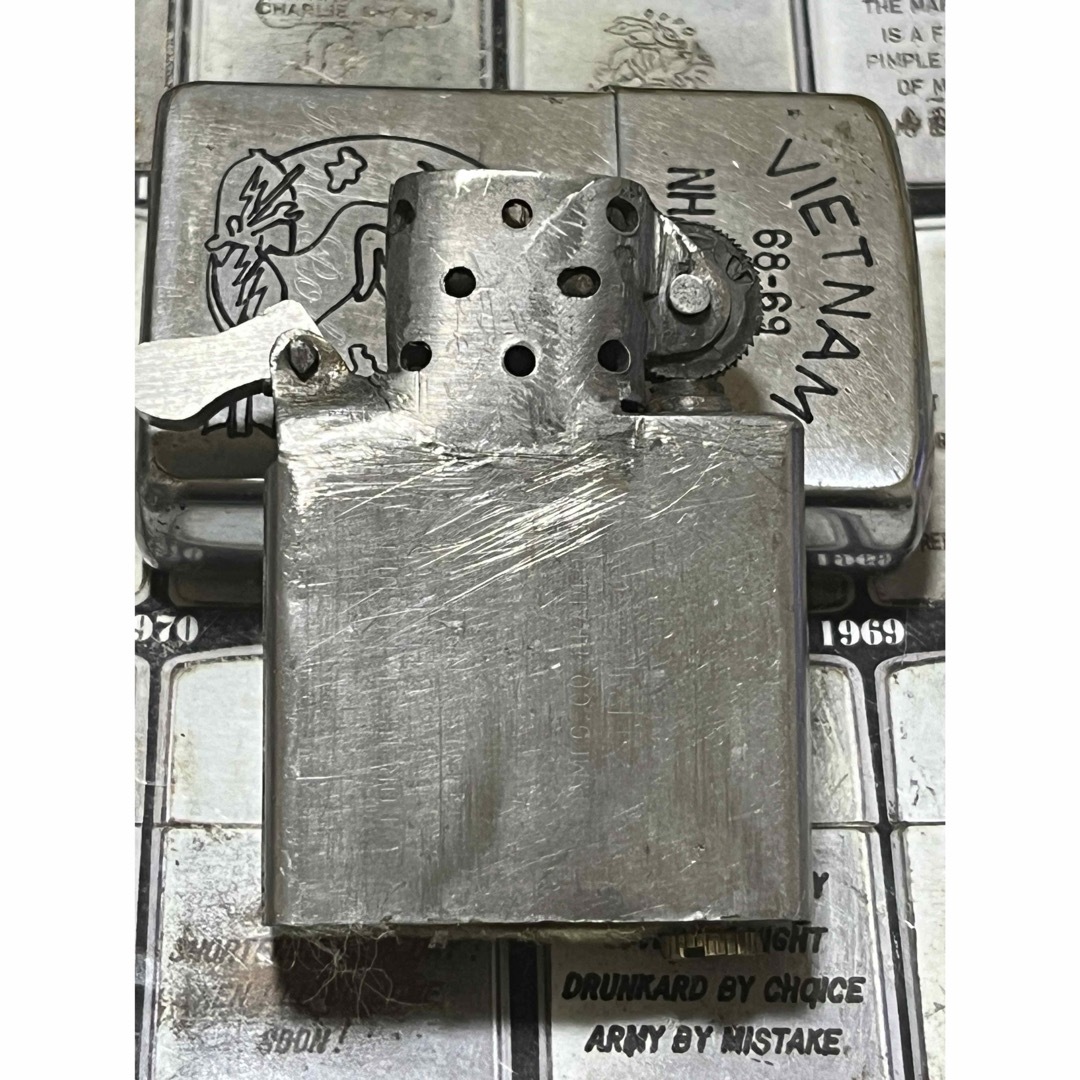 ZIPPO(ジッポー)の【ベトナムZIPPO】本物 1968年製ベトナムジッポー「空挺徽章」nha メンズのファッション小物(タバコグッズ)の商品写真