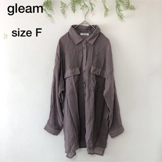 gleam - ♡gleam♡レディース トップス シアーブラウス シャツ 透け感