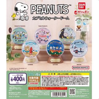 ピーナッツ(PEANUTS)の新品未開封送料込みPEANUTSカプセルウォータードーム全6種セットガチャガチャ(キャラクターグッズ)