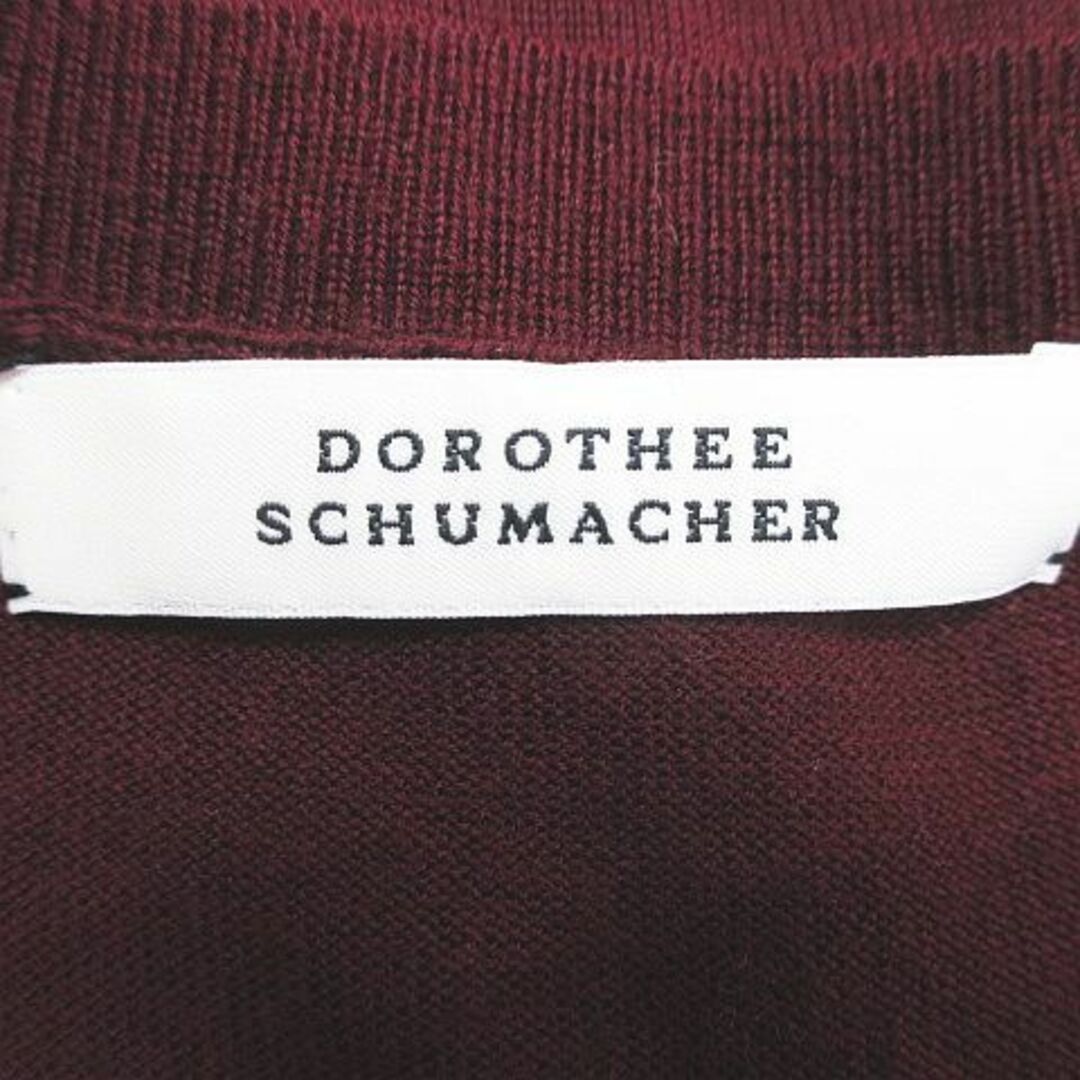 other(アザー)のDOROTHEE SCHUMACHER ノースリ ニットソー 絹 2 ボルドー レディースのトップス(ニット/セーター)の商品写真