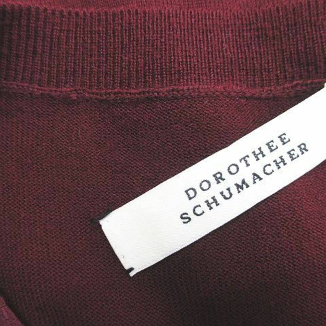 other(アザー)のDOROTHEE SCHUMACHER ノースリ ニットソー 絹 2 ボルドー レディースのトップス(ニット/セーター)の商品写真