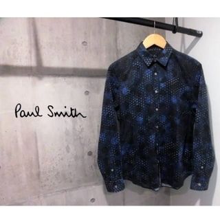 ポールスミス(Paul Smith)のポールスミス 長袖 シャツ メンズ ドット グラフィック 水玉 ネイビー 青(シャツ)