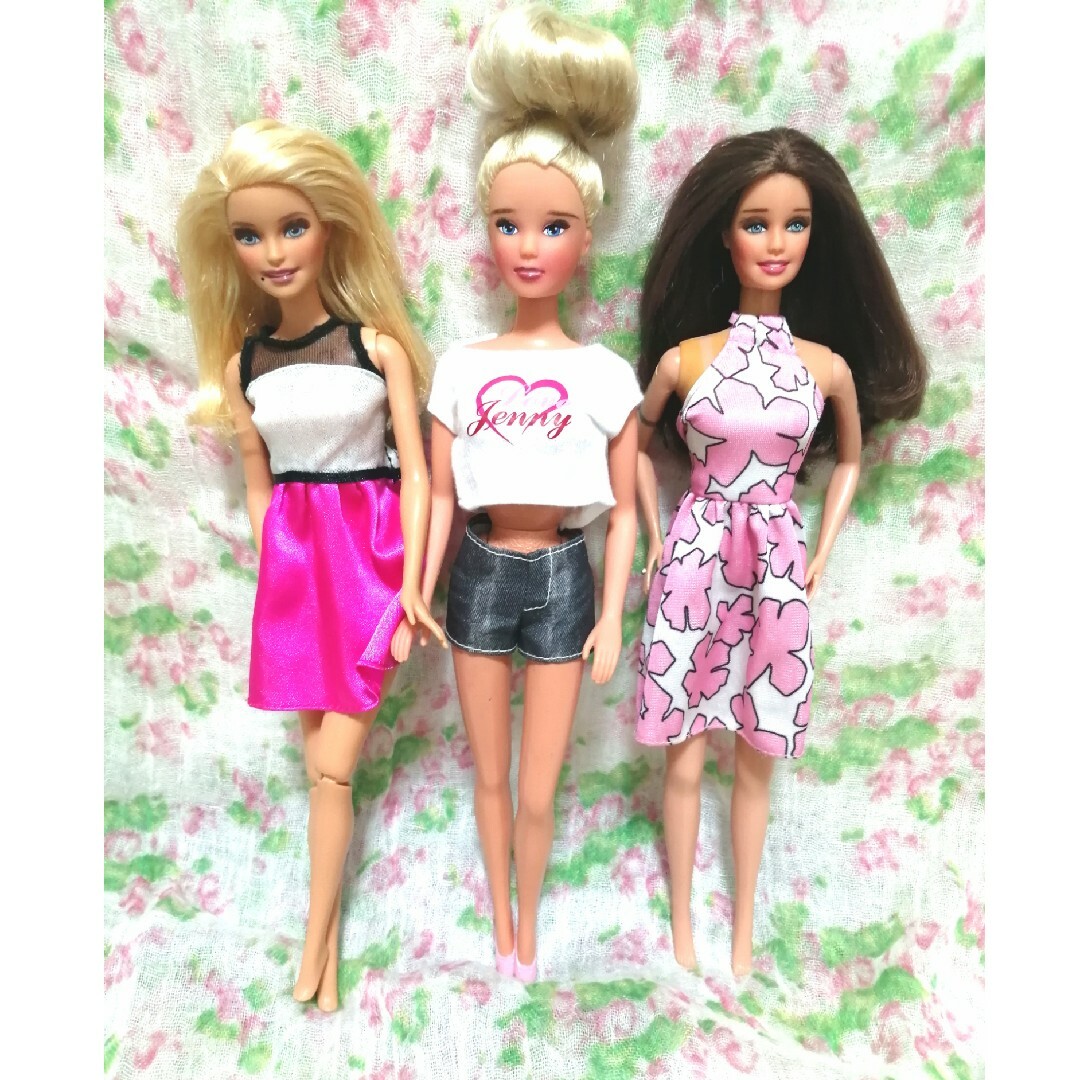 Barbie(バービー)の訳あり　バービー　　本体のみ　３体　まとめ売り　カスタム ハンドメイドのぬいぐるみ/人形(人形)の商品写真