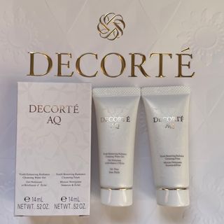 コスメデコルテ(COSME DECORTE)の【未使用】コスメデコルテ＊AQラディアンス＊クレンジング+洗顔＊ミニボトル(洗顔料)