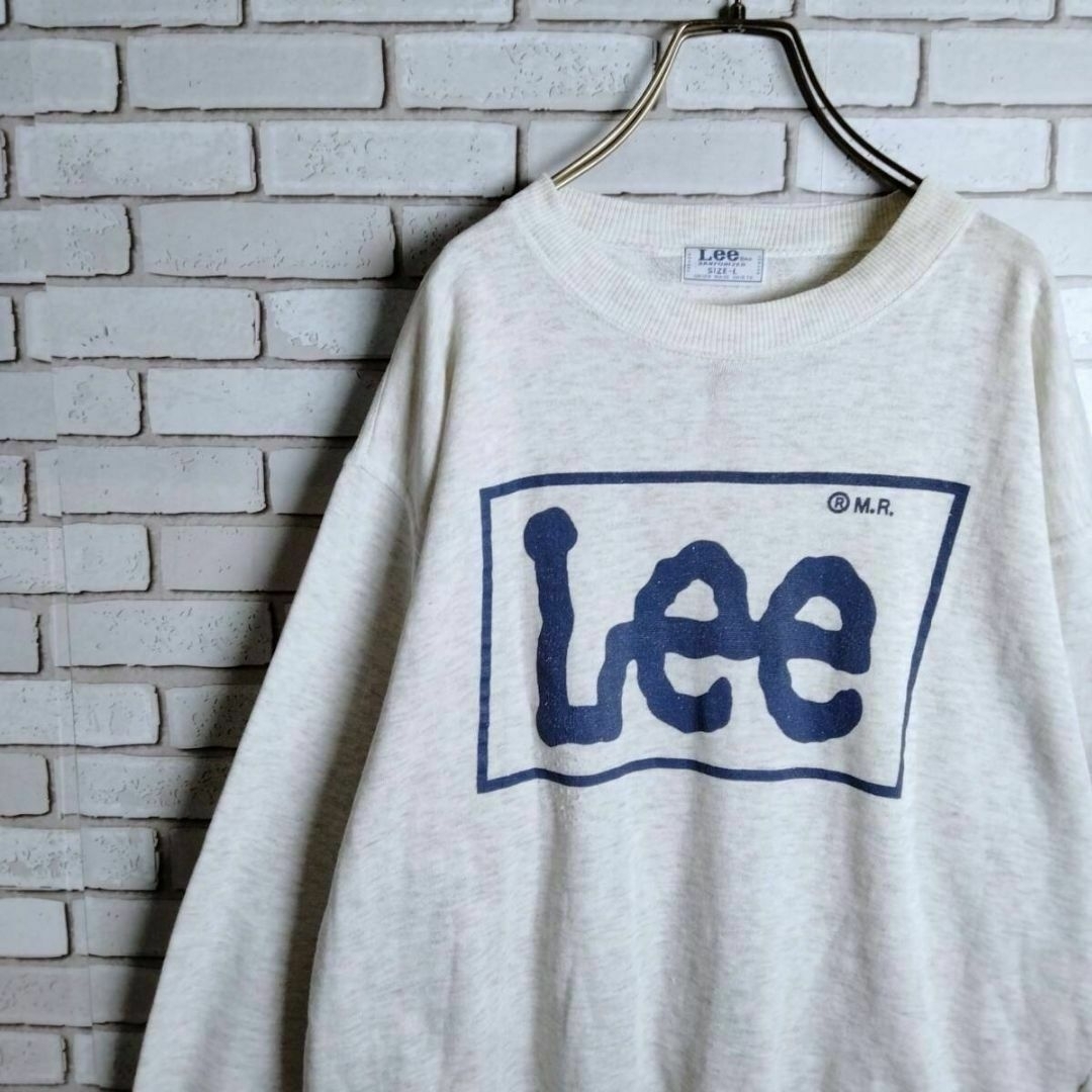 Lee(リー)のLee☆スウェット　トレーナー　長袖　ビッグロゴ　プリント　グレー　L メンズのトップス(スウェット)の商品写真