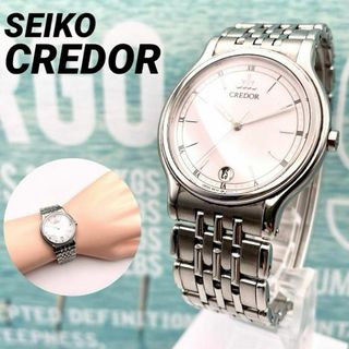 SEIKO - 極美品■稼働 SEIKO セイコー クレドール メンズ 腕時計 デイト シルバー