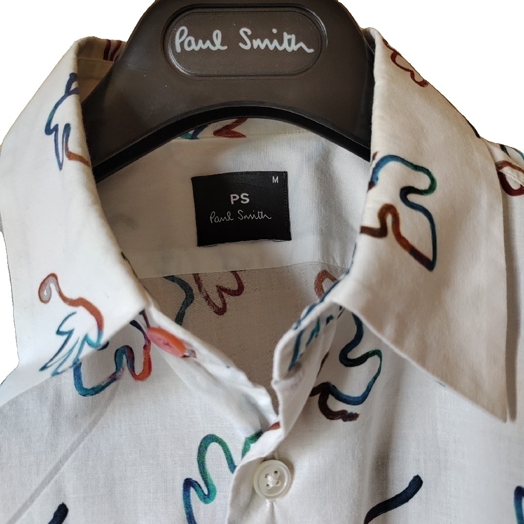 Paul Smith(ポールスミス)のポールスミス 半袖 シャツ 花柄 フラワー メンズ 東海オンエア 総柄 ホワイト メンズのトップス(シャツ)の商品写真