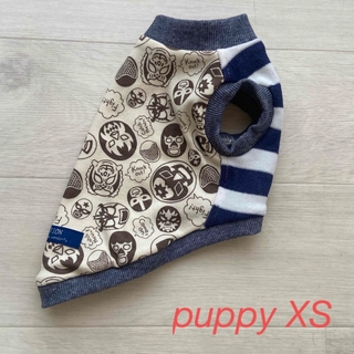 犬服【puppy XS】NEW⭐️お腹パイル☀️マスクまん