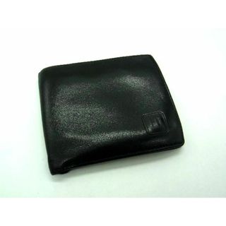 ダンヒル(Dunhill)のdunhill ダンヒル レザー 二つ折り 財布 ウォレット 札入れ 小銭入れ 紳士 メンズ ブラック系 DE2020(長財布)