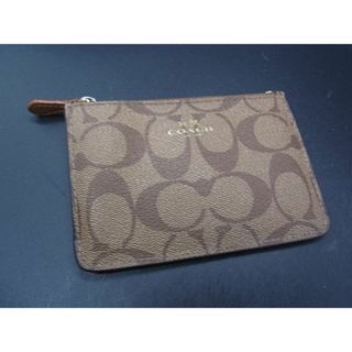 コーチ(COACH)のCOACH コーチ シグネチャー レザー コインケース コインパース 小銭入れ キーリング付き レディース メンズ ブラウン系 DE2115(その他)