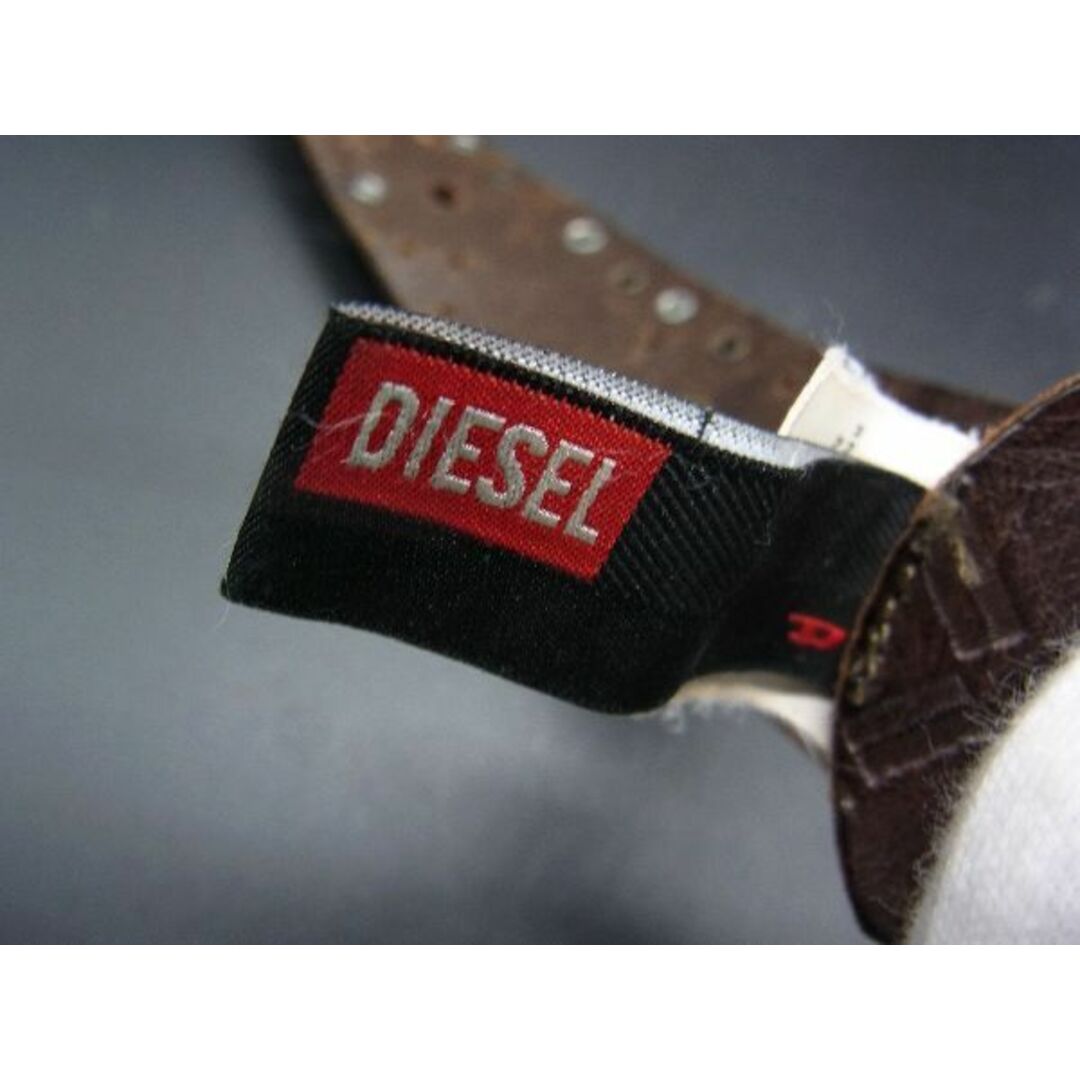 DIESEL(ディーゼル)のDIESEL ディーゼル レザー スタッズ ベルト メンズ レディース ブラウン系 DE2212 メンズのメンズ その他(その他)の商品写真