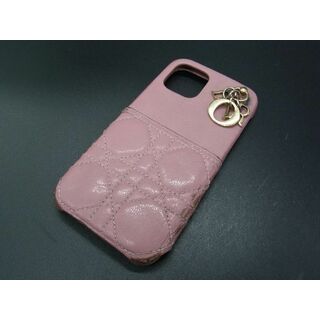 Dior - ChristianDior クリスチャンディオール カナージュ レザー iPhone 12 / 12pro ケース アイフォンケース レディース ピンク系 DE2123