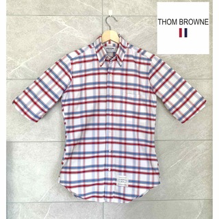 THOM BROWNE - THOM BROWNE トムブラウン チェックシャツ 1