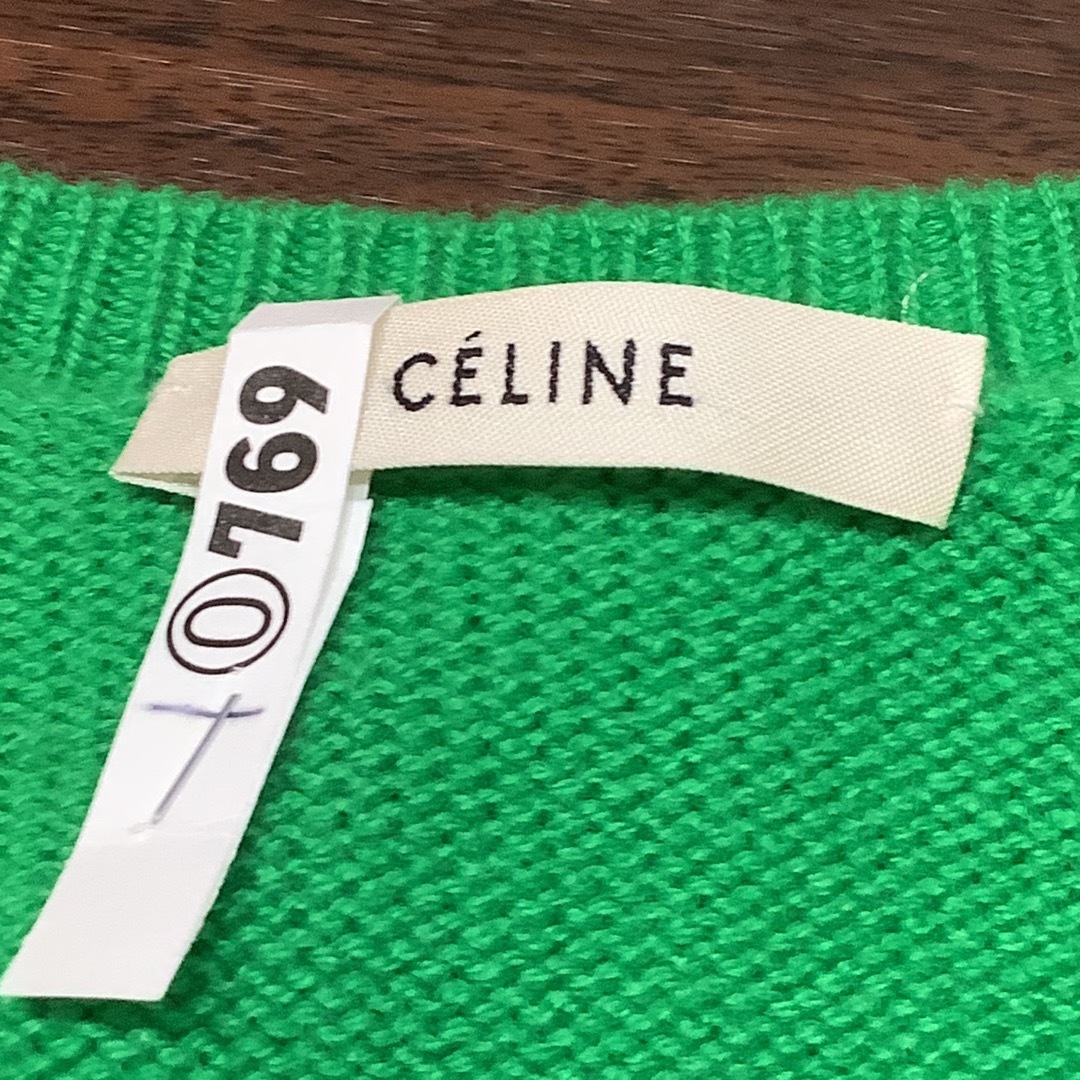 celine(セリーヌ)のセリーヌ CELINE フィービー期 カシミヤ マカダムニット セーター XS レディースのトップス(ニット/セーター)の商品写真