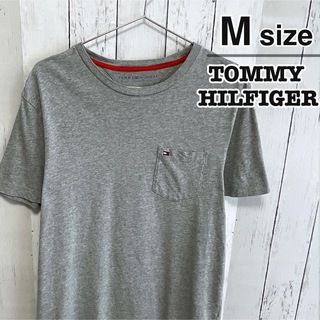 TOMMY HILFIGER - TOMMY HILFIGER　Tシャツ　胸ポケット　ワンポイント　USA古着