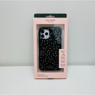 ケイトスペードニューヨーク(kate spade new york)の⭐️新品⭐️ケイトスペード iPhone11Pro ラインストーン 黒 ドット(iPhoneケース)