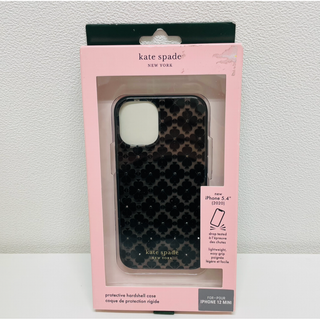 ケイトスペードニューヨーク(kate spade new york)の⭐️新品⭐️ケイトスペード iPhone12mini スペード クローバー 黒(iPhoneケース)