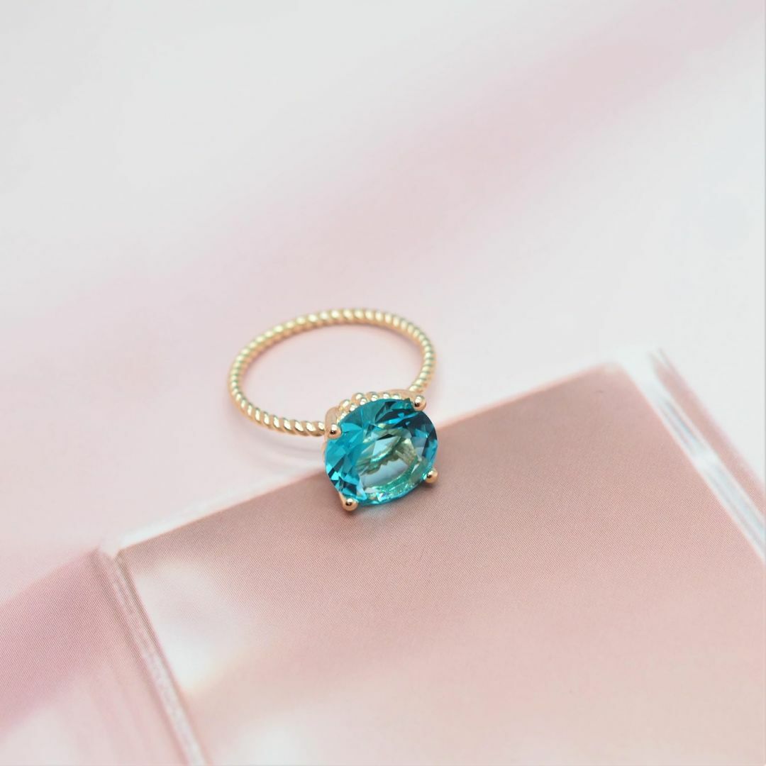 【色: ブルー】[Bellitia Jewelry] リング キャンディーカラー レディースのアクセサリー(その他)の商品写真