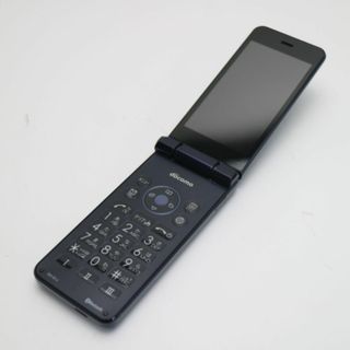 シャープ(SHARP)の超美品 SH-01J AQUOS ケータイ ブルーブラック  SIMロック解除済み M222(携帯電話本体)