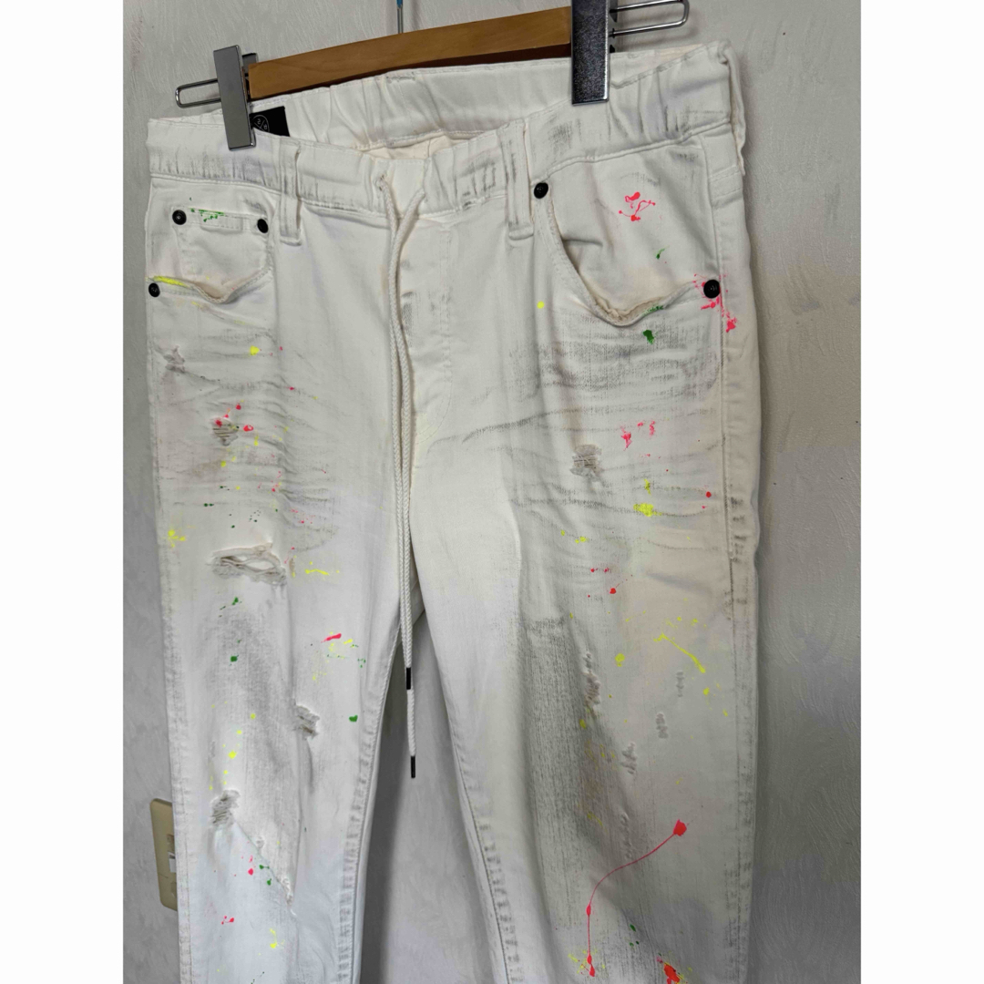 BIG JOHN(ビッグジョン)のBIGJOHN ビッグジョン SURT サート デニムパンツ L ホワイト  メンズのパンツ(デニム/ジーンズ)の商品写真