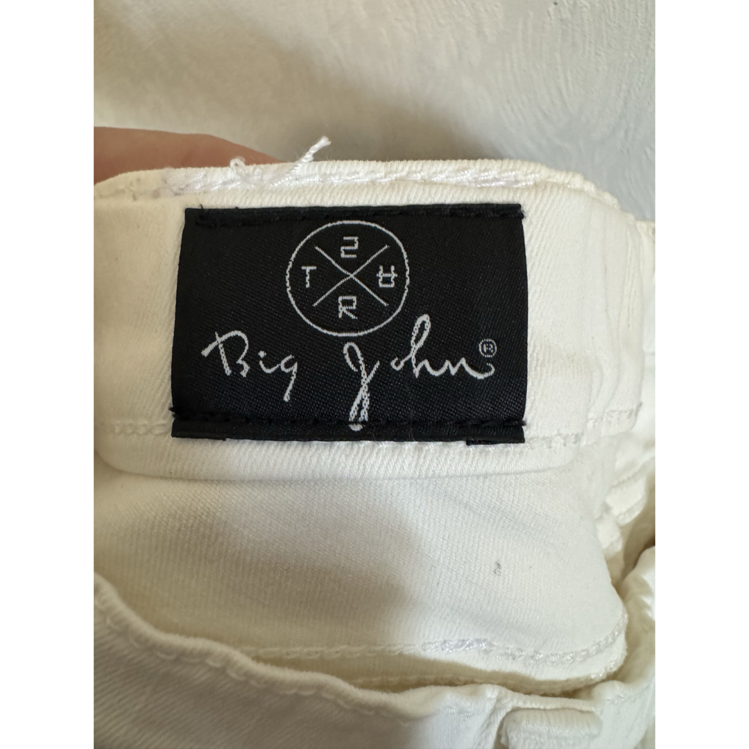 BIG JOHN(ビッグジョン)のBIGJOHN ビッグジョン SURT サート デニムパンツ L ホワイト  メンズのパンツ(デニム/ジーンズ)の商品写真