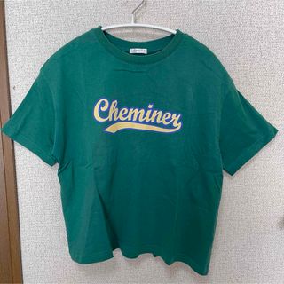 Honeys 丈短めTシャツS  グリーン