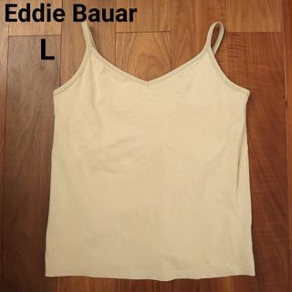 エディーバウアー(Eddie Bauer)のEddie Bauar タンクトップ Lサイズ ベージュ 胸当てあり(タンクトップ)