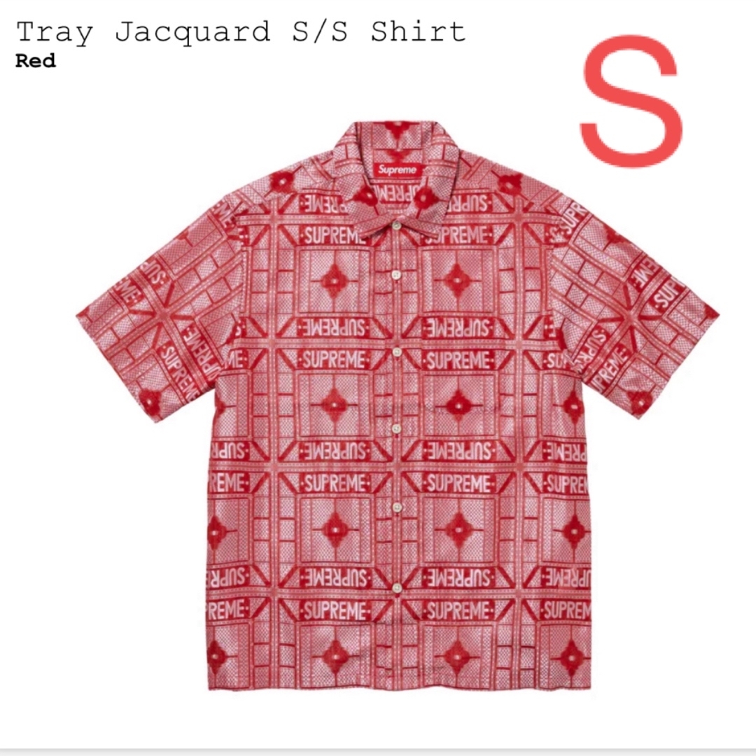 Supreme(シュプリーム)のSupreme Tray Jacquard S/S Shirt S メンズのトップス(シャツ)の商品写真