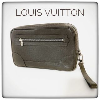 ルイヴィトン(LOUIS VUITTON)の 【訳あり格安‼︎】ルイヴィトン　タイガ　パヴェル　クラッチバッグ　グリズリ (セカンドバッグ/クラッチバッグ)