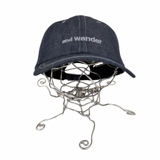アンドワンダー(and wander)のand wander(アンドワンダー) 128 dry denim cap 帽子(キャップ)