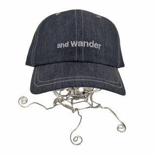 アンドワンダー(and wander)のand wander(アンドワンダー) 128 dry denim cap 帽子(キャップ)