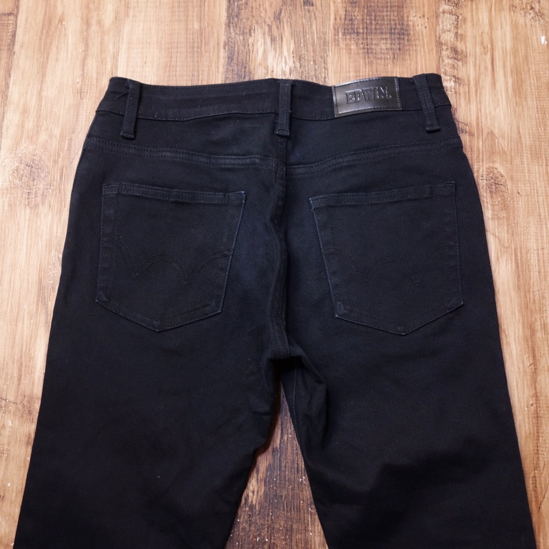 EDWIN(エドウィン)のSサイズ ストレッチスキニージーンズ エドウィン メンズ デニム 黒 MQ11 メンズのパンツ(デニム/ジーンズ)の商品写真