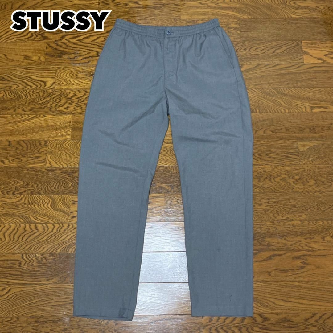 STUSSY(ステューシー)のSTUSSY ステューシー イージースラックス グレー ピスタグ メンズのパンツ(スラックス)の商品写真