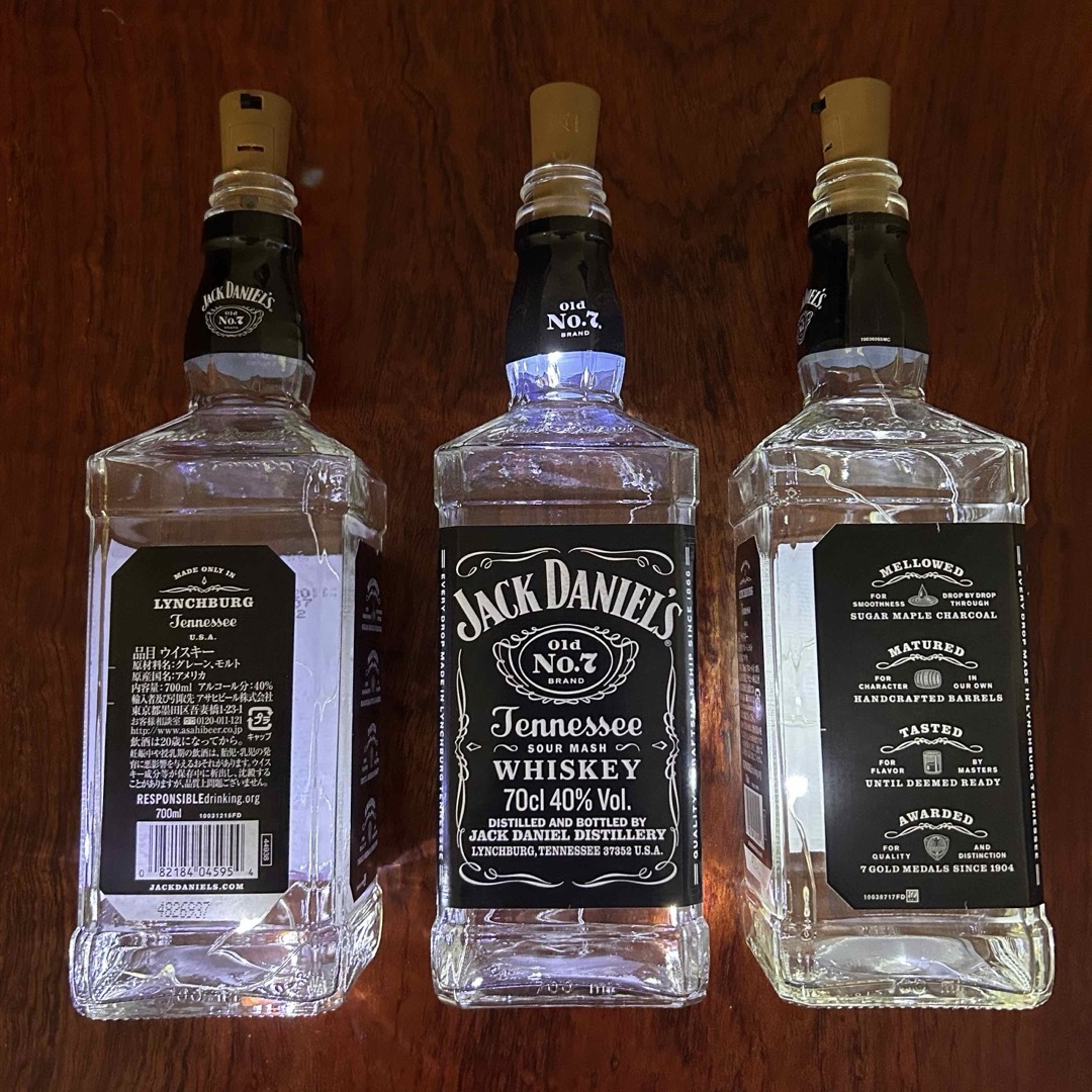 JACK DANIEL'S - 【ハンドメイド】ジャックダニエル LEDライトの JACK DANIEL'S - 【ハンドメイド】ジャックダニエル LEDライトの